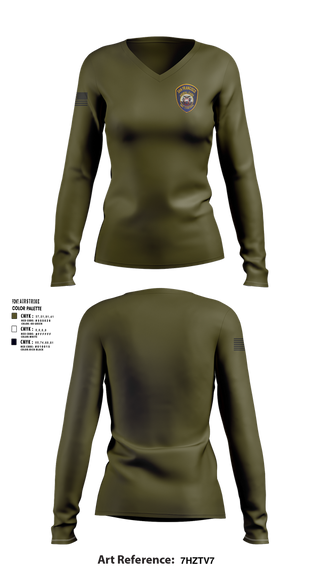 Womens Long Sleeve Vneck Shirt, San Francisco Animal Care and Control, Police, Teamtime, Team time, sublimation, custom sports apparel, team uniforms, spirit wear, spiritwear, sports uniforms, custom shirts, team store, custom team store, fundraiser sports, apparel fundraiser