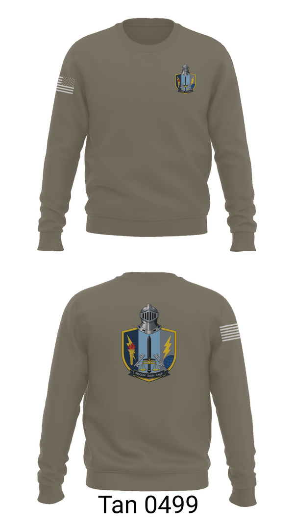 Crew Neck Sweatshirt, INSCOM South Legal, Army, Teamtime, Team time, sublimation, custom sports apparel, team uniforms, spirit wear, spiritwear, sports uniforms, custom shirts, team store, custom team store, fundraiser sports, apparel fundraiser