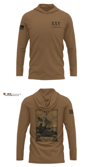 Long Sleeve hooded sunshirt, MSRON, Navy, Teamtime, Team time, sublimation, custom sports apparel, team uniforms, spirit wear, spiritwear, sports uniforms, custom shirts, team store, custom team store, fundraiser sports, apparel fundraiser