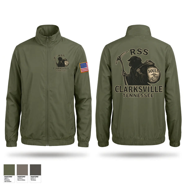 Windbreaker, RSS CLARKSVILLE, Marines, Teamtime, Team time, sublimation, custom sports apparel, team uniforms, spirit wear, spiritwear, sports uniforms, custom shirts, team store, custom team store, fundraiser sports, apparel fundraiser