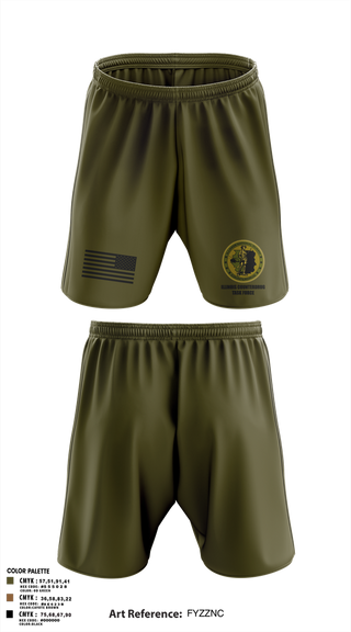 Athletic Shorts With Pockets, Illinois Counterdrug Task Force, , Teamtime, Team time, sublimation, custom sports apparel, team uniforms, spirit wear, spiritwear, sports uniforms, custom shirts, team store, custom team store, fundraiser sports, apparel fundraiser