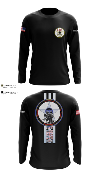 Long Sleeve Performance Shirt, D-Day Ohio, Inc, , Teamtime, Team time, sublimation, custom sports apparel, team uniforms, spirit wear, spiritwear, sports uniforms, custom shirts, team store, custom team store, fundraiser sports, apparel fundraiser