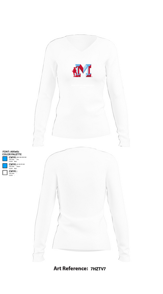 Womens Long Sleeve Vneck Shirt, Monterey Plainsmen Girls Soccer, Women's Soccer, Teamtime, Team time, sublimation, custom sports apparel, team uniforms, spirit wear, spiritwear, sports uniforms, custom shirts, team store, custom team store, fundraiser sports, apparel fundraiser