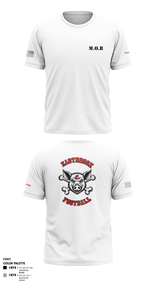 Short Sleeve Performance Shirt, Eastbrook Football, Army, Teamtime, Team time, sublimation, custom sports apparel, team uniforms, spirit wear, spiritwear, sports uniforms, custom shirts, team store, custom team store, fundraiser sports, apparel fundraiser