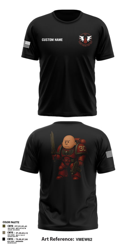 Old School Cotton Feel Shirt, CCo, 1-508PIR (OG), Army, Teamtime, Team time, sublimation, custom sports apparel, team uniforms, spirit wear, spiritwear, sports uniforms, custom shirts, team store, custom team store, fundraiser sports, apparel fundraiser