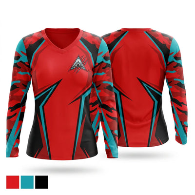 Appalachian Apex Women's Long Sleeve V-neck Shirt - 1