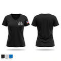 1-67 AR, 51st ESB, 40th ESB Women's Short Sleeve V-neck Shirt - 1