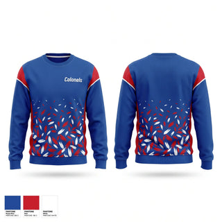 Crew Neck Sweatshirt, Colonels, Men's Basketball, Teamtime, Team time, sublimation, custom sports apparel, team uniforms, spirit wear, spiritwear, sports uniforms, custom shirts, team store, custom team store, fundraiser sports, apparel fundraiser