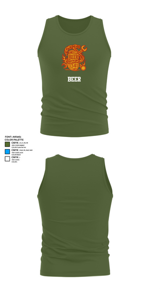 Tank Top, BEER, Marines, Teamtime, Team time, sublimation, custom sports apparel, team uniforms, spirit wear, spiritwear, sports uniforms, custom shirts, team store, custom team store, fundraiser sports, apparel fundraiser