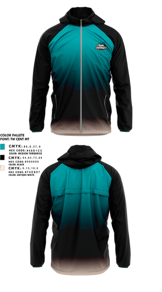 Windbreaker, Tampa Bay Makos, Ice Hockey, Teamtime, Team time, sublimation, custom sports apparel, team uniforms, spirit wear, spiritwear, sports uniforms, custom shirts, team store, custom team store, fundraiser sports, apparel fundraiser