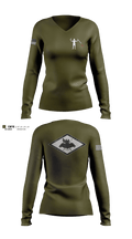 BTRY C, 2d LAAD Bn 96384360 Women's Long Sleeve V-neck Shirt - 3