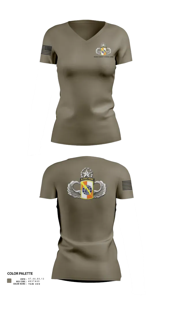 Womens Short Sleeve Vneck Shirt, 982nd Combat Camera, , Teamtime, Team time, sublimation, custom sports apparel, team uniforms, spirit wear, spiritwear, sports uniforms, custom shirts, team store, custom team store, fundraiser sports, apparel fundraiser