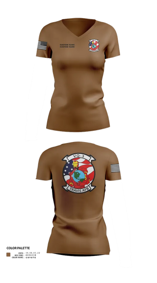 Womens Short Sleeve Vneck Shirt, VQ3 Det Travis, , Teamtime, Team time, sublimation, custom sports apparel, team uniforms, spirit wear, spiritwear, sports uniforms, custom shirts, team store, custom team store, fundraiser sports, apparel fundraiser
