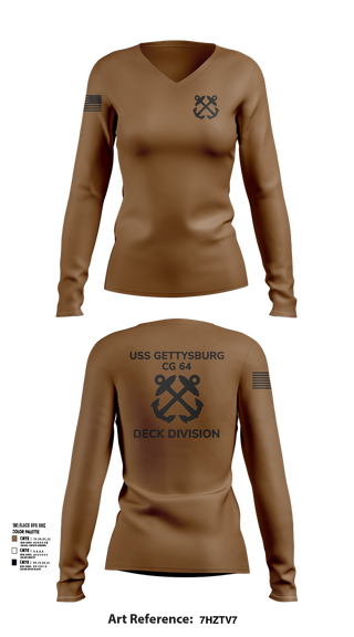 Womens Long Sleeve Vneck Shirt, Deck, , Teamtime, Team time, sublimation, custom sports apparel, team uniforms, spirit wear, spiritwear, sports uniforms, custom shirts, team store, custom team store, fundraiser sports, apparel fundraiser
