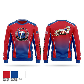 Crew Neck Sweatshirt, Conrad’s Martial Arts Center, , Teamtime, Team time, sublimation, custom sports apparel, team uniforms, spirit wear, spiritwear, sports uniforms, custom shirts, team store, custom team store, fundraiser sports, apparel fundraiser