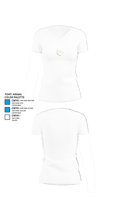 Fredericktown High School Cheerleading 32823567 Women's Short Sleeve V-neck Shirt - 18