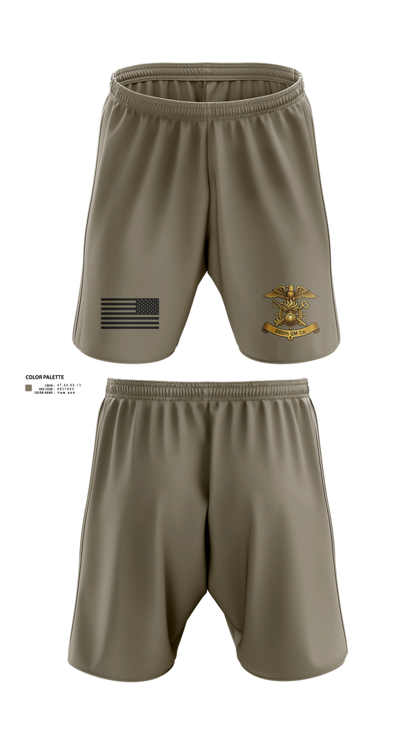 Athletic Shorts With Pockets, 880th QM CO, Army, Teamtime, Team time, sublimation, custom sports apparel, team uniforms, spirit wear, spiritwear, sports uniforms, custom shirts, team store, custom team store, fundraiser sports, apparel fundraiser