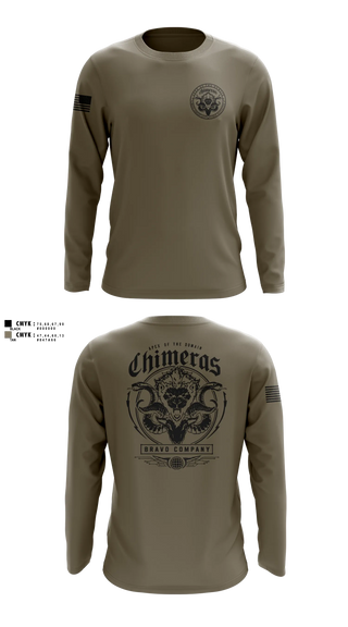 Long Sleeve Performance Shirt, Bravo Company, 401st Cyber Battalion, Army, Teamtime, Team time, sublimation, custom sports apparel, team uniforms, spirit wear, spiritwear, sports uniforms, custom shirts, team store, custom team store, fundraiser sports, apparel fundraiser
