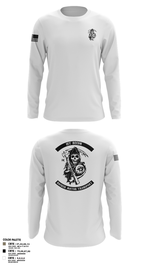 Long Sleeve Performance Shirt, 1st Recon, Marines, Teamtime, Team time, sublimation, custom sports apparel, team uniforms, spirit wear, spiritwear, sports uniforms, custom shirts, team store, custom team store, fundraiser sports, apparel fundraiser