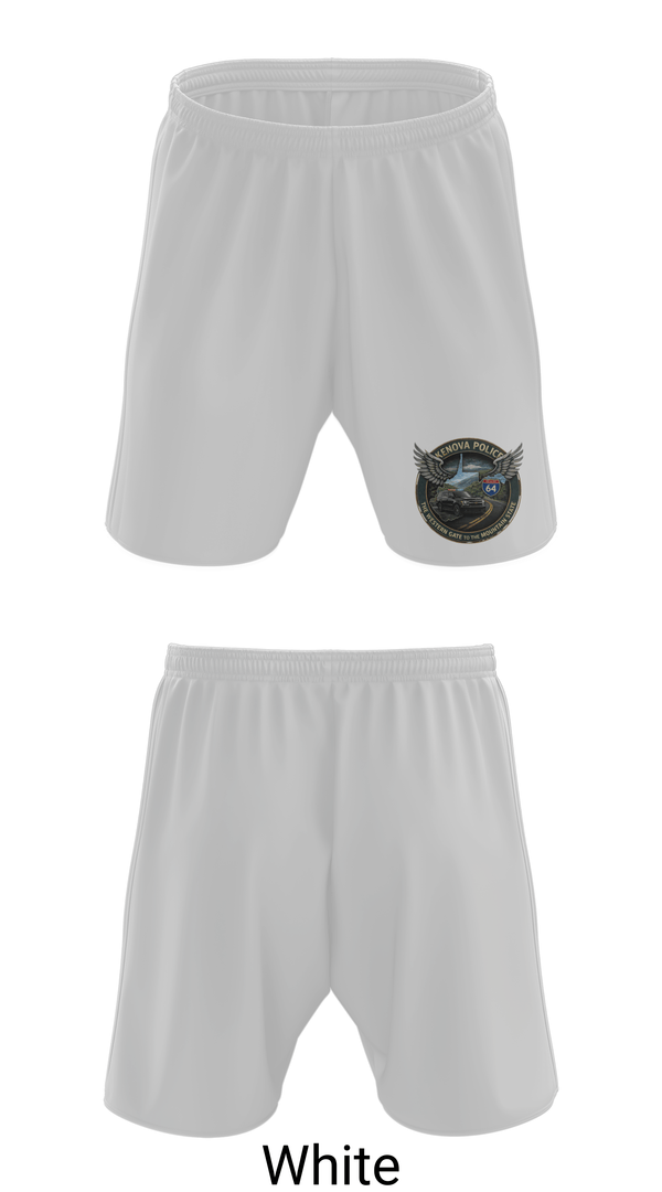 Athletic Shorts With Pockets, Kenova Police Department, Police, Teamtime, Team time, sublimation, custom sports apparel, team uniforms, spirit wear, spiritwear, sports uniforms, custom shirts, team store, custom team store, fundraiser sports, apparel fundraiser