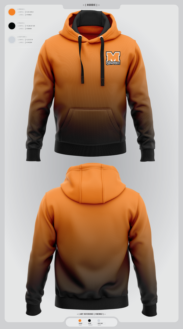 Hoodie, Menahga Braves, Women's Basketball, Teamtime, Team time, sublimation, custom sports apparel, team uniforms, spirit wear, spiritwear, sports uniforms, custom shirts, team store, custom team store, fundraiser sports, apparel fundraiser