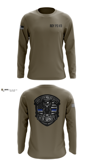 Long Sleeve Performance Shirt, Roy Cit Police K9, Police, Teamtime, Team time, sublimation, custom sports apparel, team uniforms, spirit wear, spiritwear, sports uniforms, custom shirts, team store, custom team store, fundraiser sports, apparel fundraiser