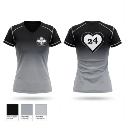 Shelby Raiders 82586555 Women's Short Sleeve V-neck Shirt - 1