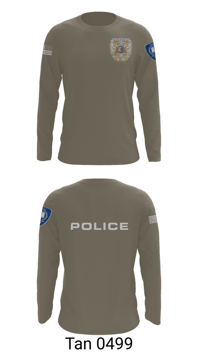 Vincennes Police Department 76255219 Long Sleeve Performance Shirt 63