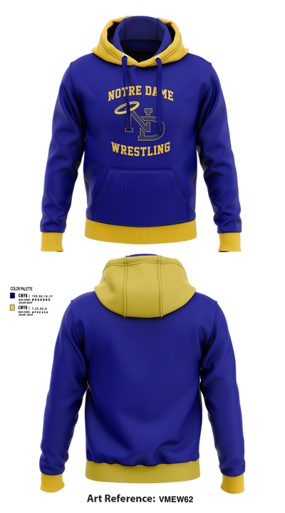 Notre Dame High School Wrestling 32080652 Hoodie - 1