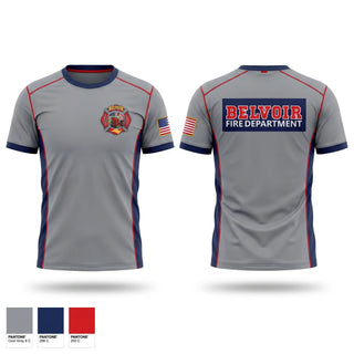 Short Sleeve Performance Shirt, Belvior Volunteer Fire Department, Fire Department, Teamtime, Team time, sublimation, custom sports apparel, team uniforms, spirit wear, spiritwear, sports uniforms, custom shirts, team store, custom team store, fundraiser sports, apparel fundraiser