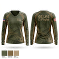 96 LRS D Flight Women's Long Sleeve V-neck Shirt - 1