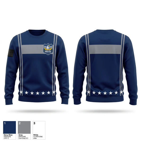 Crew Neck Sweatshirt, Eau Claire Police Department, Police, Teamtime, Team time, sublimation, custom sports apparel, team uniforms, spirit wear, spiritwear, sports uniforms, custom shirts, team store, custom team store, fundraiser sports, apparel fundraiser
