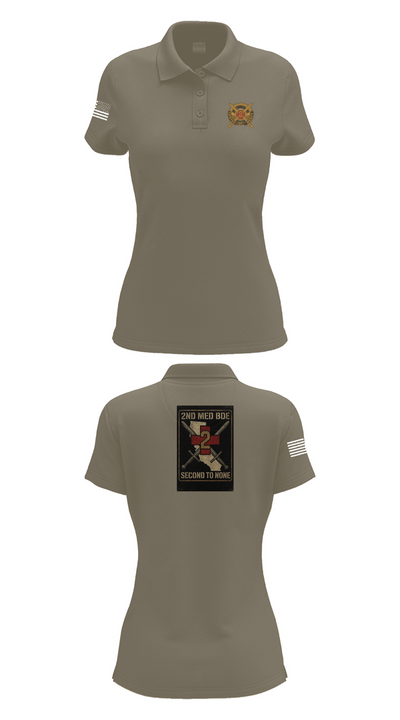 2nd Medical Brigade 60823726 Women's Short Sleeve Performance Polo  - 75