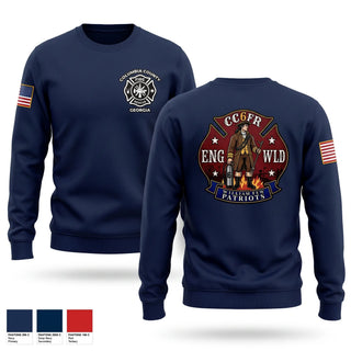 Crew Neck Sweatshirt, Columbia County Fire Rescue Engine Company 6, Fire Department, Teamtime, Team time, sublimation, custom sports apparel, team uniforms, spirit wear, spiritwear, sports uniforms, custom shirts, team store, custom team store, fundraiser sports, apparel fundraiser