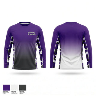 Long Sleeve Performance Shirt, Bethany Bronchos, Men's Basketball, Teamtime, Team time, sublimation, custom sports apparel, team uniforms, spirit wear, spiritwear, sports uniforms, custom shirts, team store, custom team store, fundraiser sports, apparel fundraiser
