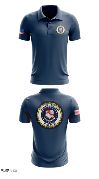 Short Sleeve Performance Polo, Jonesboro Police Department, Police, Teamtime, Team time, sublimation, custom sports apparel, team uniforms, spirit wear, spiritwear, sports uniforms, custom shirts, team store, custom team store, fundraiser sports, apparel fundraiser