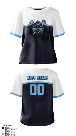 Womens Lacrosse Jersey, La Plata Warriors, Women's Lacrosse, Teamtime, Team time, sublimation, custom sports apparel, team uniforms, spirit wear, spiritwear, sports uniforms, custom shirts, team store, custom team store, fundraiser sports, apparel fundraiser