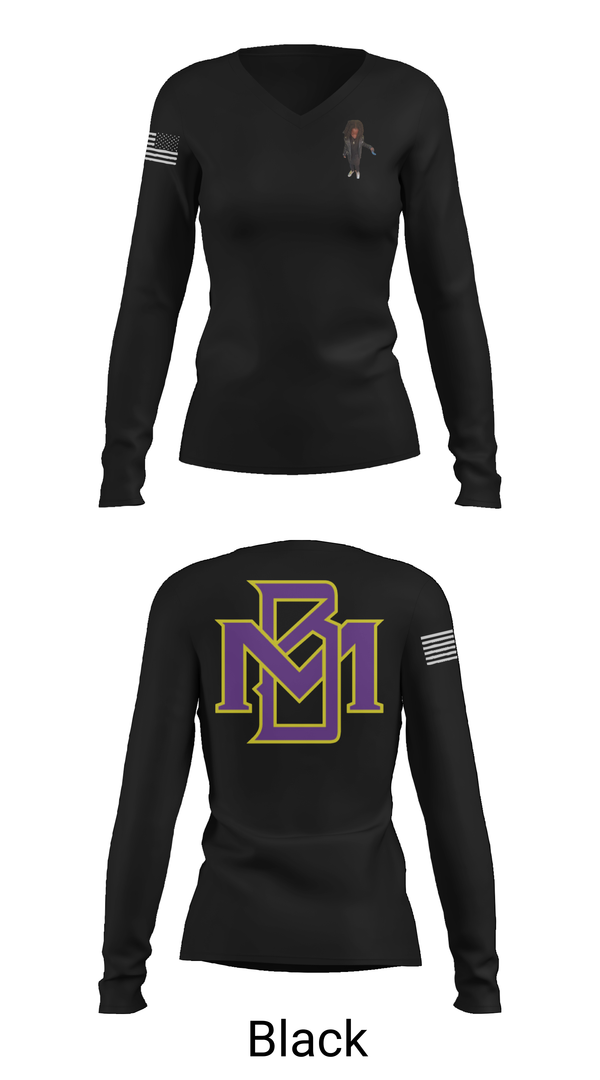 Womens Long Sleeve Vneck Shirt, Mo Better Jaguars, Track & Field, Teamtime, Team time, sublimation, custom sports apparel, team uniforms, spirit wear, spiritwear, sports uniforms, custom shirts, team store, custom team store, fundraiser sports, apparel fundraiser