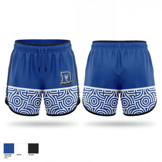 Womens Shorts, Dolgeville Blue Devils, Men's Basketball, Teamtime, Team time, sublimation, custom sports apparel, team uniforms, spirit wear, spiritwear, sports uniforms, custom shirts, team store, custom team store, fundraiser sports, apparel fundraiser