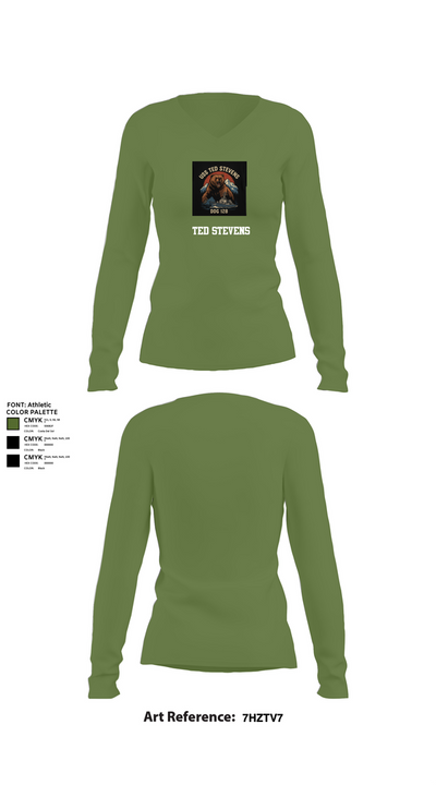 TED STEVENS 69093097 Women's Long Sleeve V-neck Shirt - 40