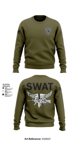 Crew Neck Sweatshirt, ALAMO AREA METRO SWAT TEAM, Police, Teamtime, Team time, sublimation, custom sports apparel, team uniforms, spirit wear, spiritwear, sports uniforms, custom shirts, team store, custom team store, fundraiser sports, apparel fundraiser