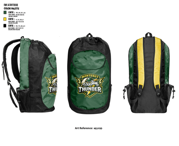 Gear Bag, Thunder, Baseball, Teamtime, Team time, sublimation, custom sports apparel, team uniforms, spirit wear, spiritwear, sports uniforms, custom shirts, team store, custom team store, fundraiser sports, apparel fundraiser