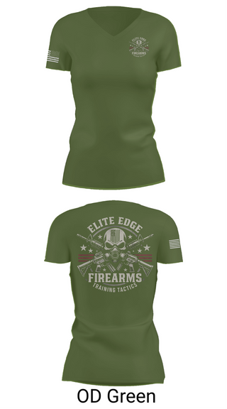 Womens Short Sleeve Vneck Shirt, Elite edge firearms, , Teamtime, Team time, sublimation, custom sports apparel, team uniforms, spirit wear, spiritwear, sports uniforms, custom shirts, team store, custom team store, fundraiser sports, apparel fundraiser