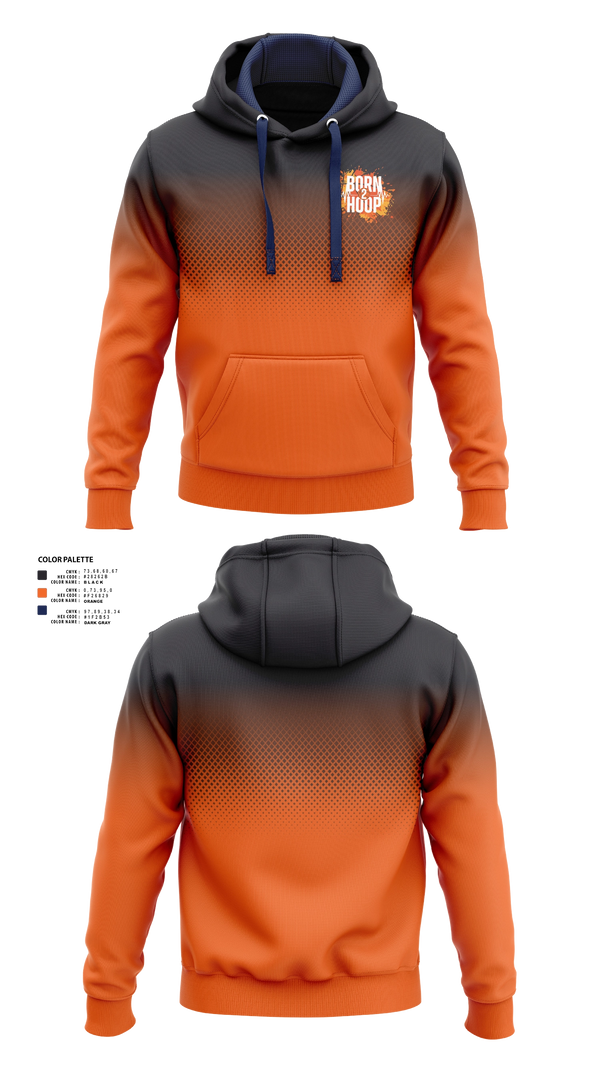 Hoodie, BORN 2 HOOP, Men's Basketball, Teamtime, Team time, sublimation, custom sports apparel, team uniforms, spirit wear, spiritwear, sports uniforms, custom shirts, team store, custom team store, fundraiser sports, apparel fundraiser
