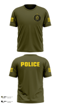 Quinton Police Department 78432934 Old School Cotton Feel Shirt - 1
