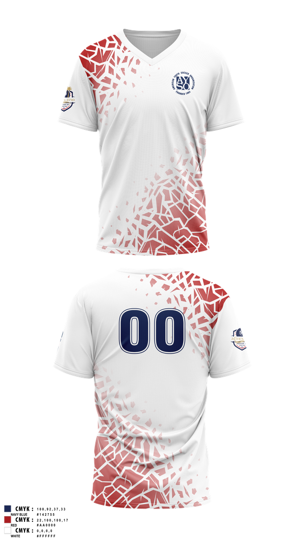 Mens Soccer Jersey, 5 Cities AYSO All Stars, Men's Soccer, Teamtime, Team time, sublimation, custom sports apparel, team uniforms, spirit wear, spiritwear, sports uniforms, custom shirts, team store, custom team store, fundraiser sports, apparel fundraiser