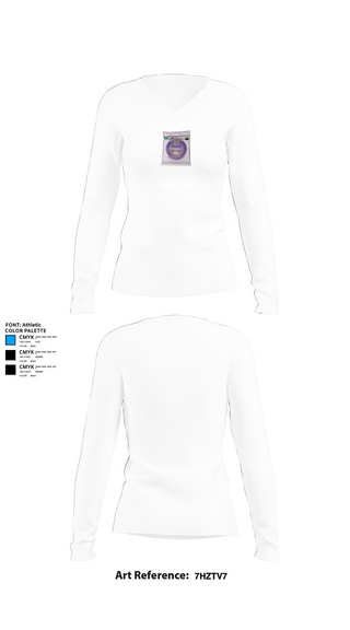 Womens Long Sleeve Vneck Shirt, Hamtung, E-Sports, Teamtime, Team time, sublimation, custom sports apparel, team uniforms, spirit wear, spiritwear, sports uniforms, custom shirts, team store, custom team store, fundraiser sports, apparel fundraiser