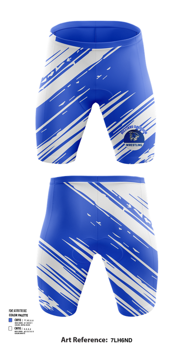 Hilliard Davidson Wrestling 43300331 Men's Compression Shorts - 1