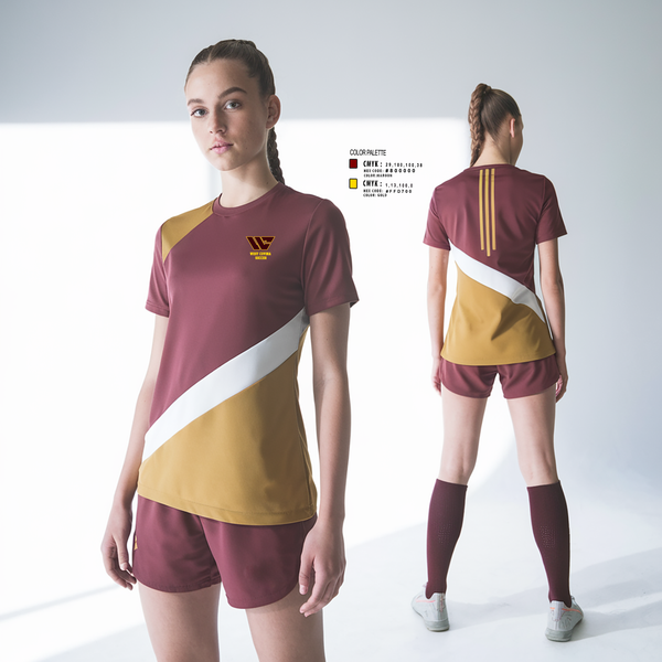 Short Sleeve Performance Shirt, West Covina Soccer, Women's Soccer, Teamtime, Team time, sublimation, custom sports apparel, team uniforms, spirit wear, spiritwear, sports uniforms, custom shirts, team store, custom team store, fundraiser sports, apparel fundraiser