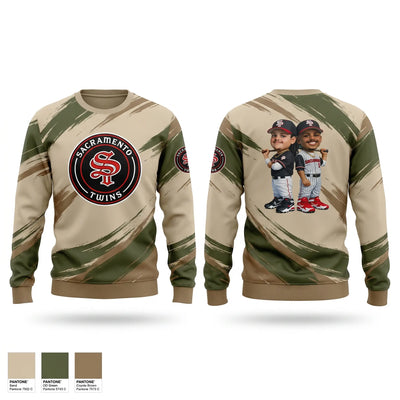 Sacramento Twins Crew Neck Sweatshirt - 1